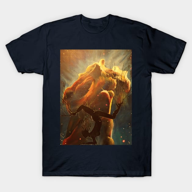 Nebula Tree Dancer I T-Shirt by RachelSVParry